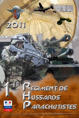 Affiche de recrutement du 1er  Régiment de Hussards parachutistes