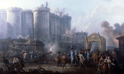Prise de la Bastille par Jean-Pierre Louis Laurent Houël, 1789