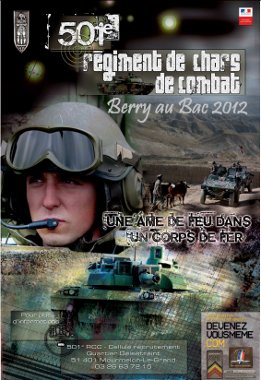 Affiche de recrutement du 501ème Régiment de Chars de Combat