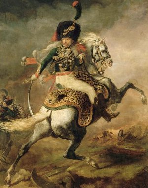 Officier de Chasseurs à cheval de la Garde Impériale chargeant par Géricault