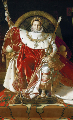 Napoléon Ier sur le trône impérial par Jean-Auguste-Dominique Ingres